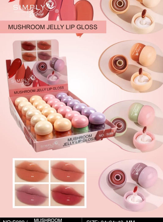 S089 Simply Bella Mushroom Jelly Lipgloss Display