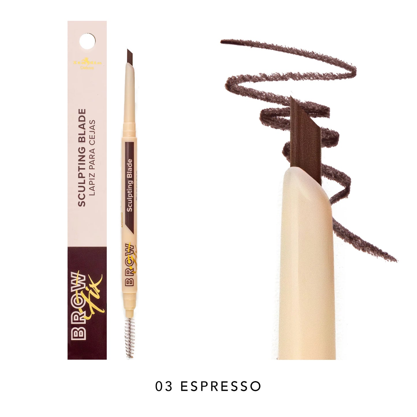 #831SBP Italia Deluxe Brow Fix Sculpting Blade 03 Espresso