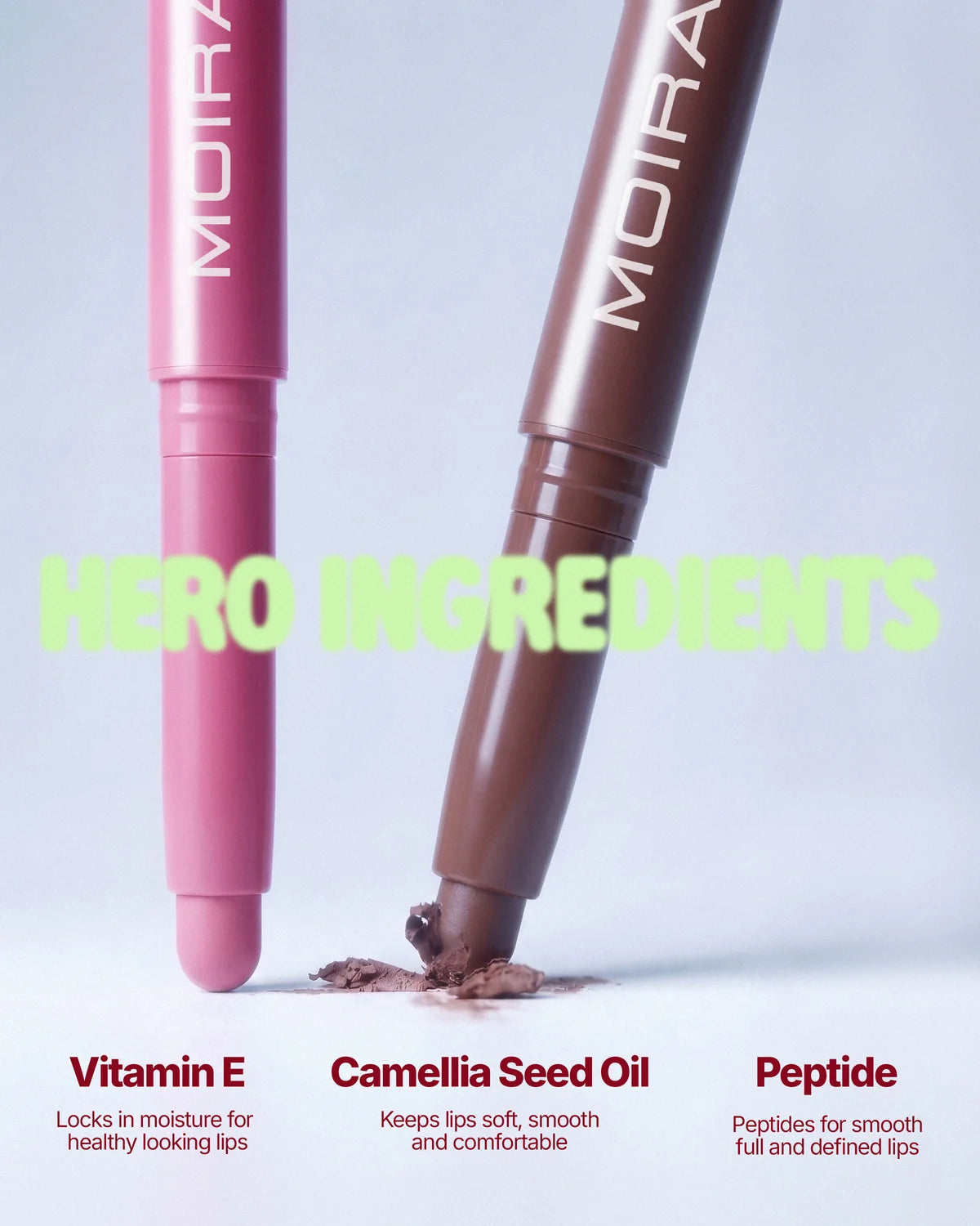 BCL008 Moira Blur Lip Contour Liner (008,Camelia ) 3PCS SET