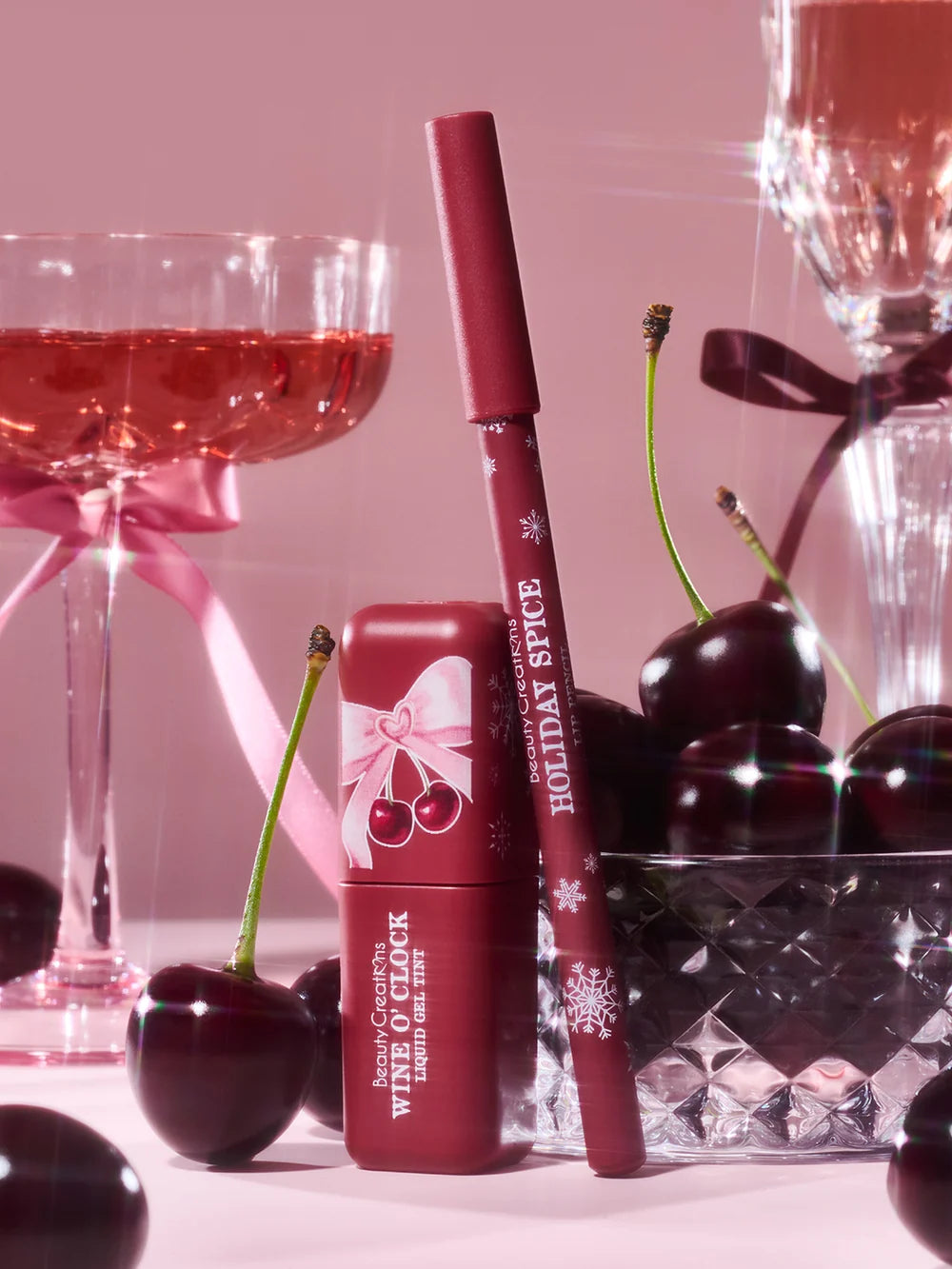 Beauty Creations Xmas 2026 Midnight Kiss Liquid Gel Tint & Wooden Lip Pencil Duo (1PCS)