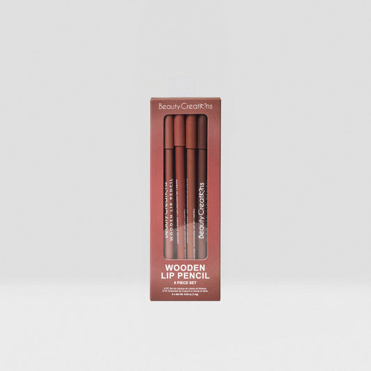 WLPN- SET Beauty Creations Wooden Lip Pencil (Nudes) 6 Pc Set