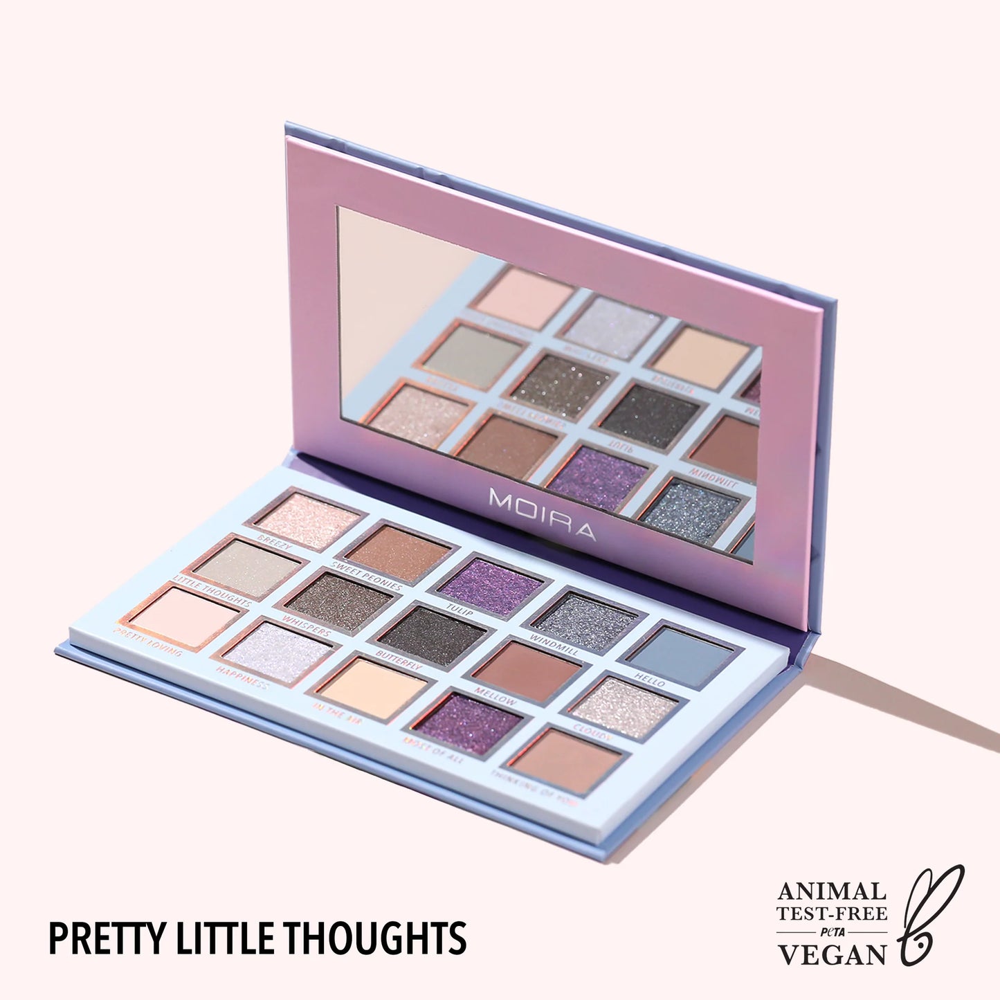 BPP002N Moira Pretty Little Thoughts 15 Color Eyeshadow Palette