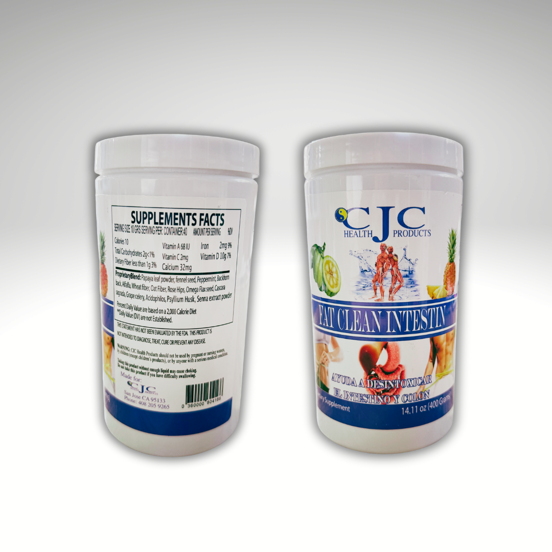 CJC Health Products - Fat Clean Intestin Suplemento Alimenticio Powder 14.11Oz