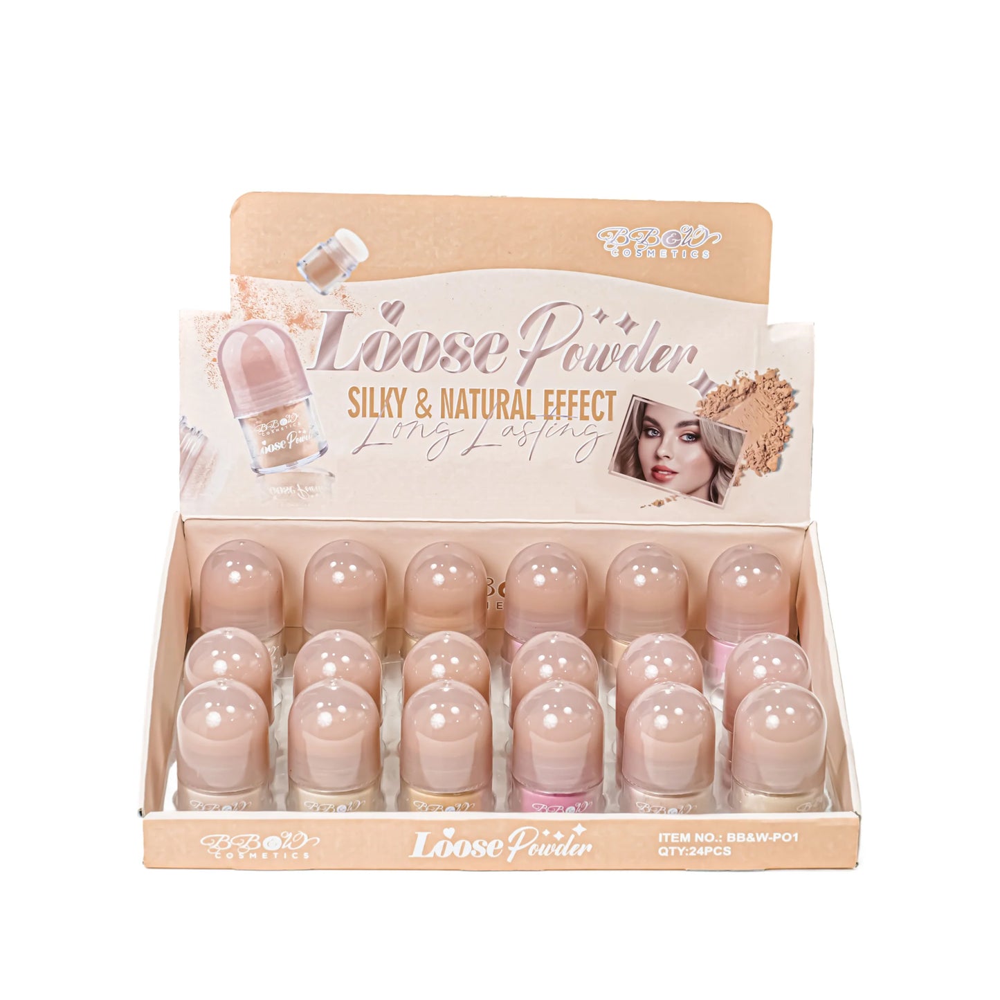 BB&W-P01 Loose Powder Silky & Natural Effect Display