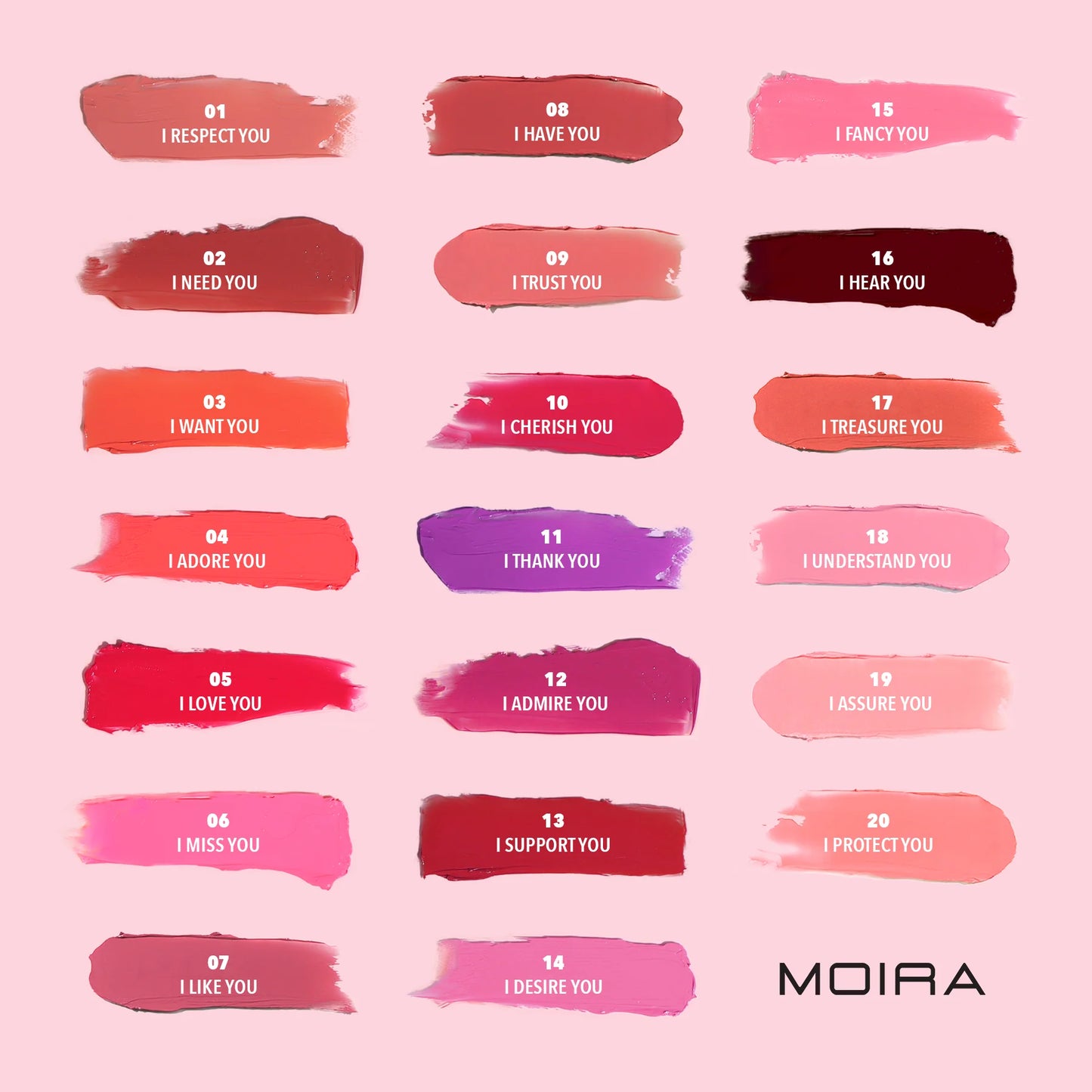 Moira Loveheat Cream Blush (CRB 014, I Desire You) 3pc Bundle