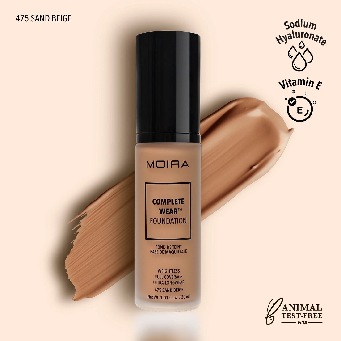 CWF 475 Sand Beige - Complete Wear Foundation