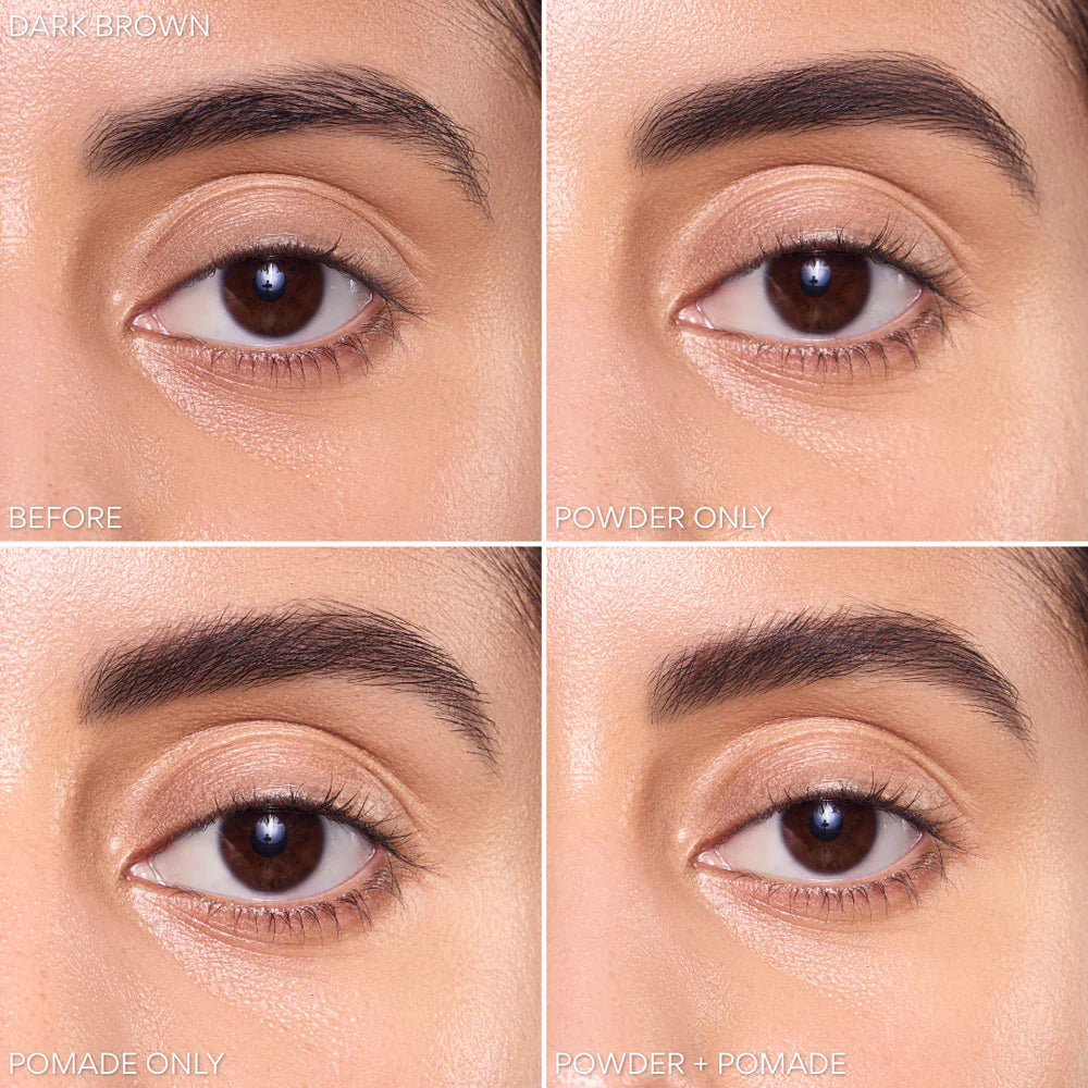 #DUET-POD5 Beauty Creations Duet Brow Powder + Pomade (Dark Brown - Dark Neutral (3PCS SET)