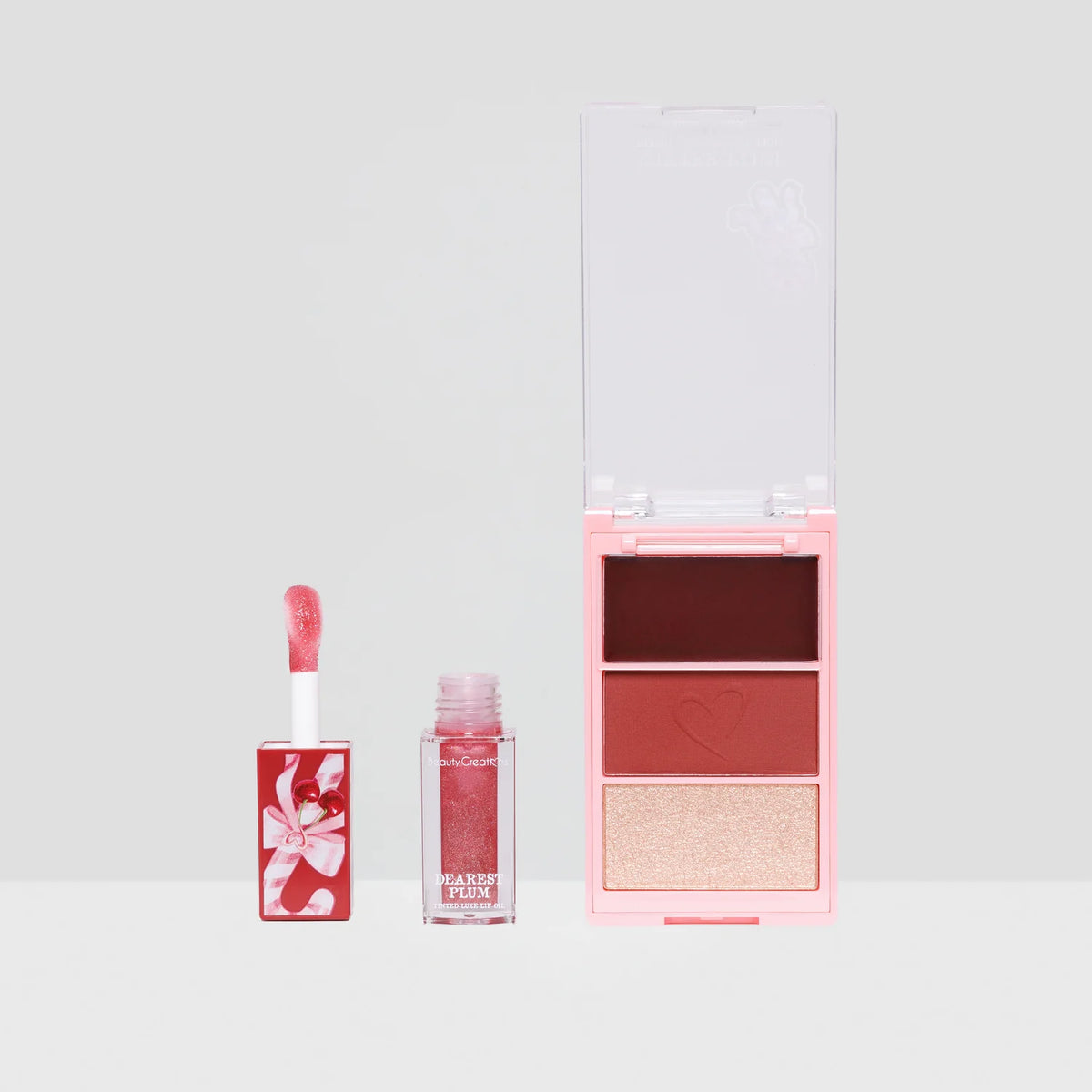 Beauty Creations Xmas 2026 Dashin’ Darling Blush, Highlight Trio & Tinted Luxe Lip Oil Set (1PCS)