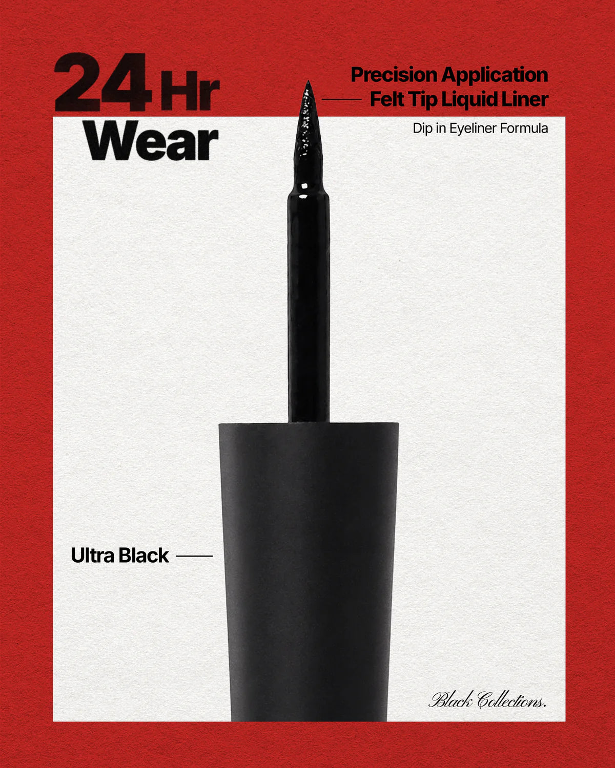 24DL001 Moira 24HR Ink Dip Liner (001, Black) (3PCS SET)
