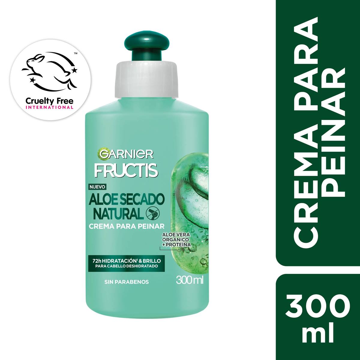 Garnier Fructis Crema Aloe Secado Natural 300ML