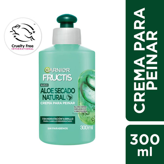 Garnier Fructis Crema Aloe Secado Natural 300ML