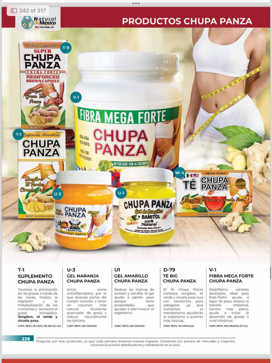 Productos Adelgazantes de Chupa Panza