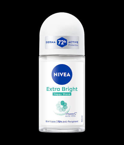 NIVEA DEODORANT ROLL-ON ~EXTRA BRIGHT HAPPY SHAVE~ 50ML