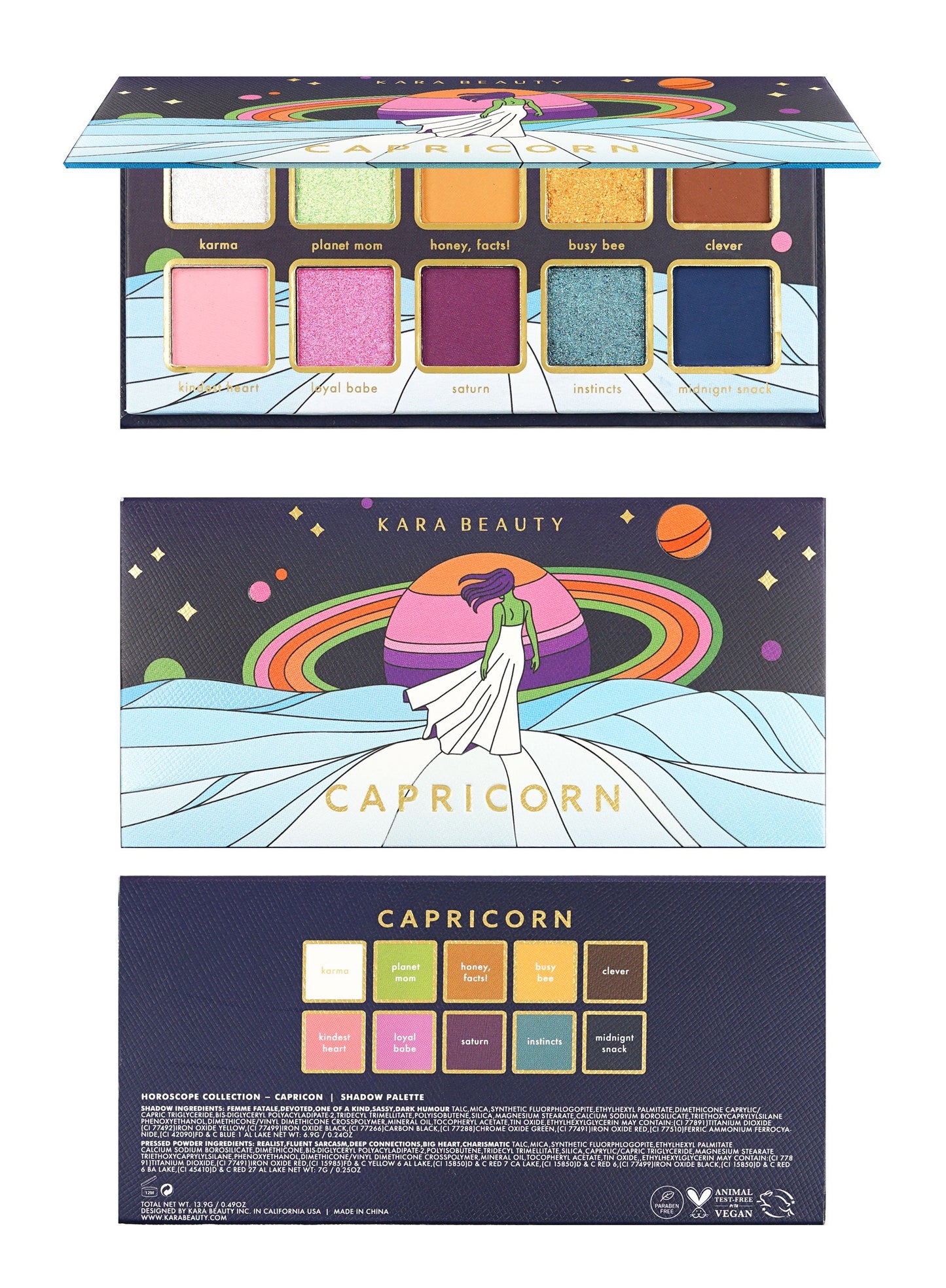 EHC10B Kara Capricorn 10 Color Palette