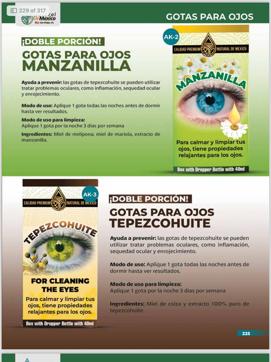 Natural de Mexico Gotas Para Ojos 20ml