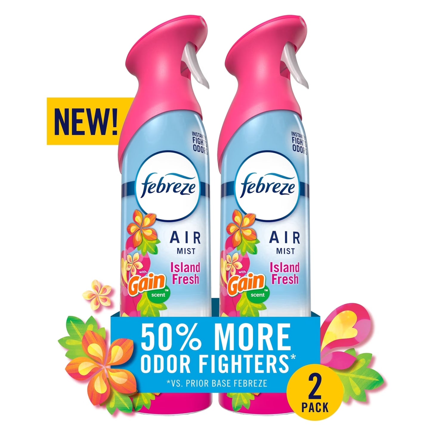 Febreeze 2 Pack Cont. 8.1oz - Gain Island Fresh