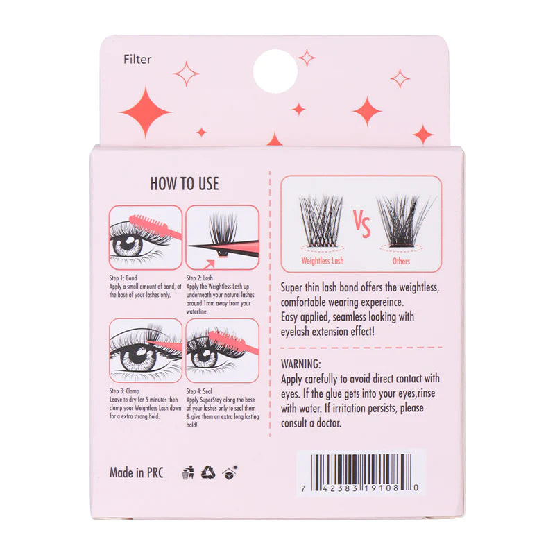 Filter Feral Edge Weightless Eyelash Extensions 3pc Set