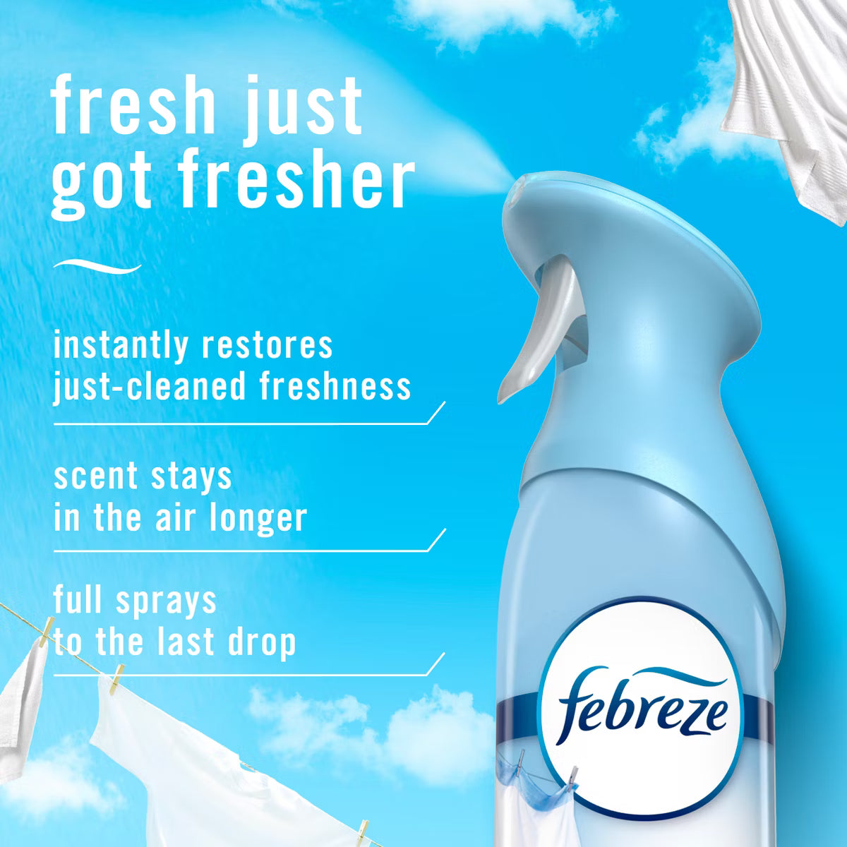 Febreeze Single Pack Cont. 8.1oz - Linen & Sky