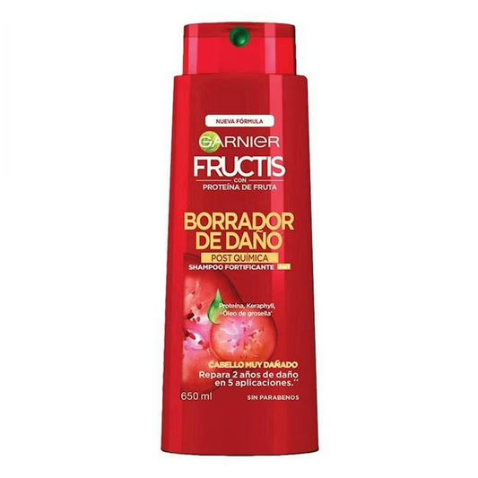 Garnier Fructis Shampoo Borrador de Daño 2 en 1 Cont. 650ml