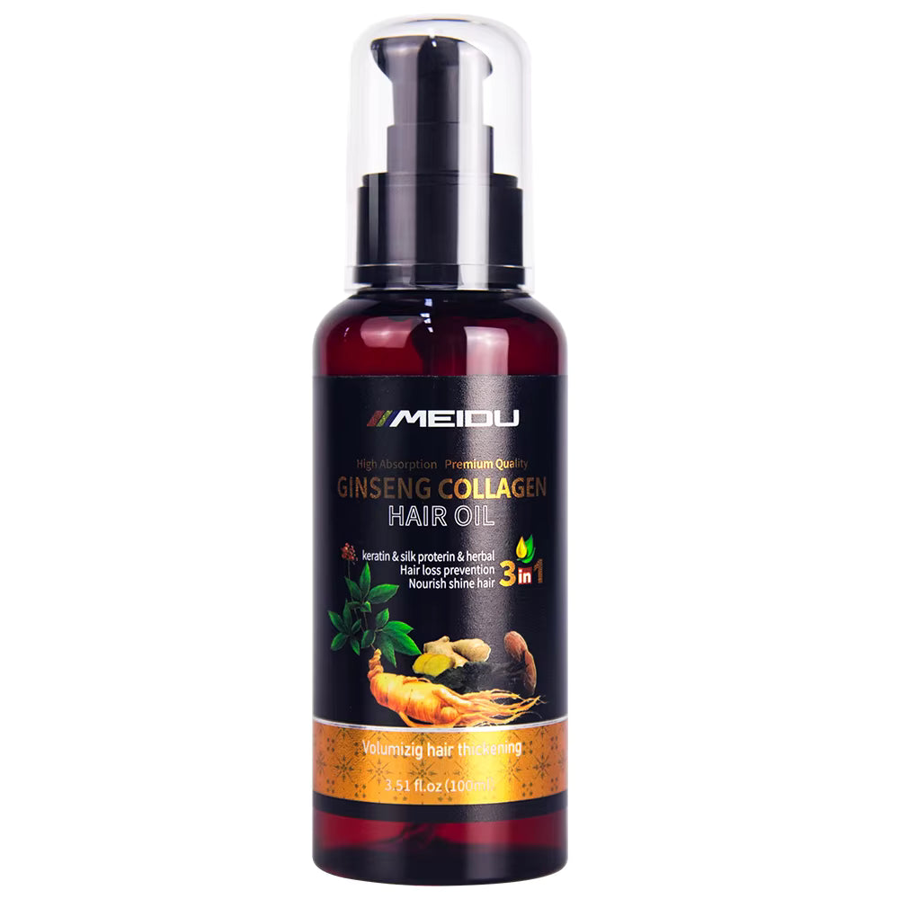 Meidu Collagen Ginseng Hair 3 En 1 (3.51oz/ 100ML)