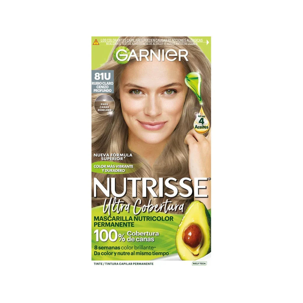 GARNIER NUTRISSE ULTRA COBERTURA- 81U RUBIO CLARO CENIZO
