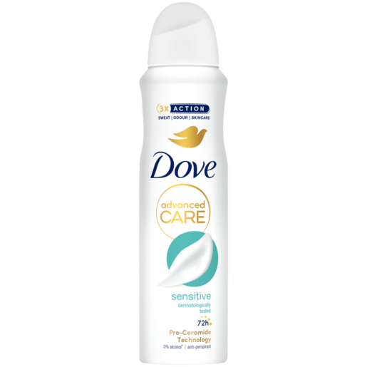 Dove Sensitive Fragrance Free Deodorant Spray 150ML