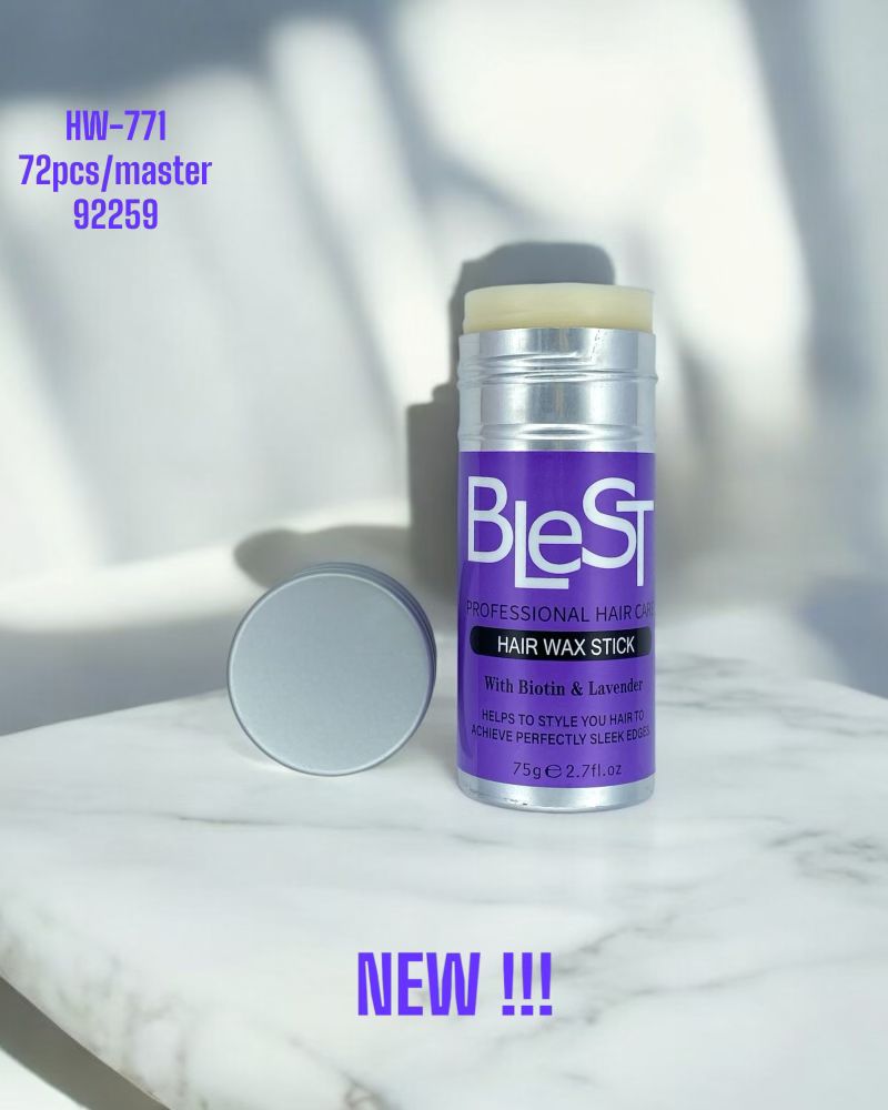 HW-771 Blest Professional Hair Wax W/ Lavender Fragrance Display