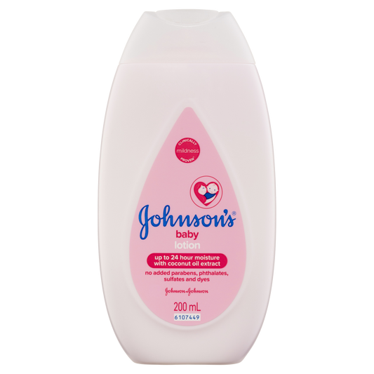 Johnson's Baby Body Pure Baby Lotion Gentle & Soothing Massage for Dry Skin - Original Scent -  Cont. 200ML