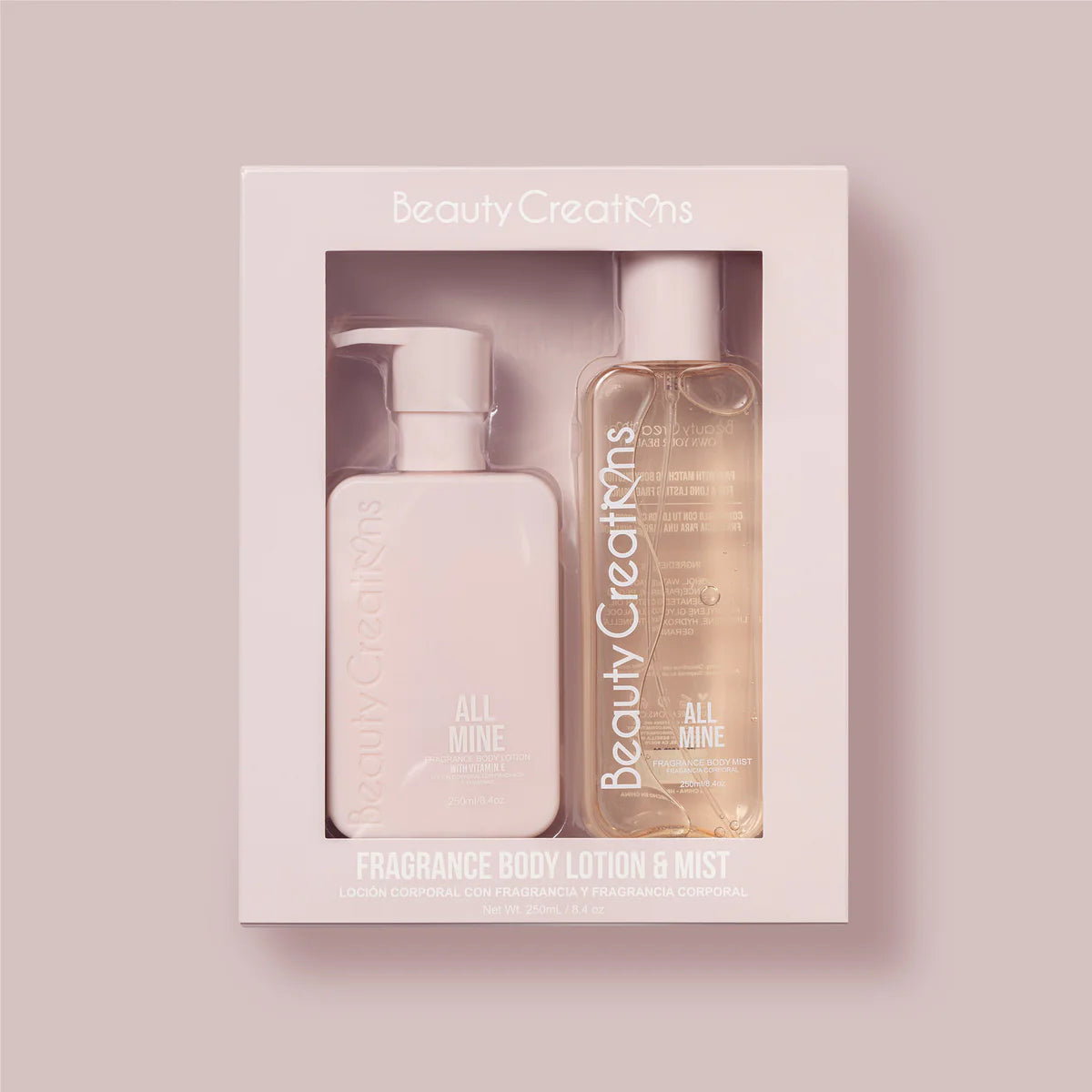 BLBSSET08 Beauty Creations Fragrance Body Lotion & Mist - All Mine