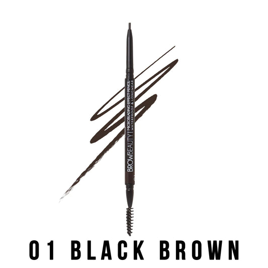 #800-01 Italia Deluxe Microblading Effect Pencil - 01 Brown Black