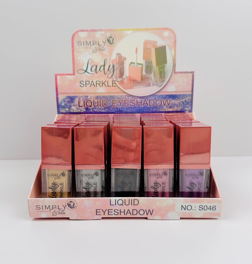 Lady Sparkle Liquid Eyeshadow Bold Tones Display