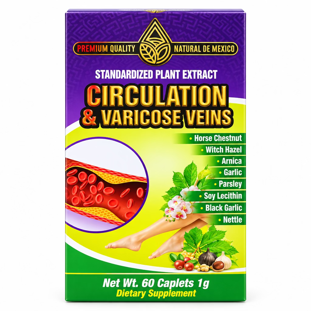 Natural De Mexico Circulacion Y Varices 60 Capletas