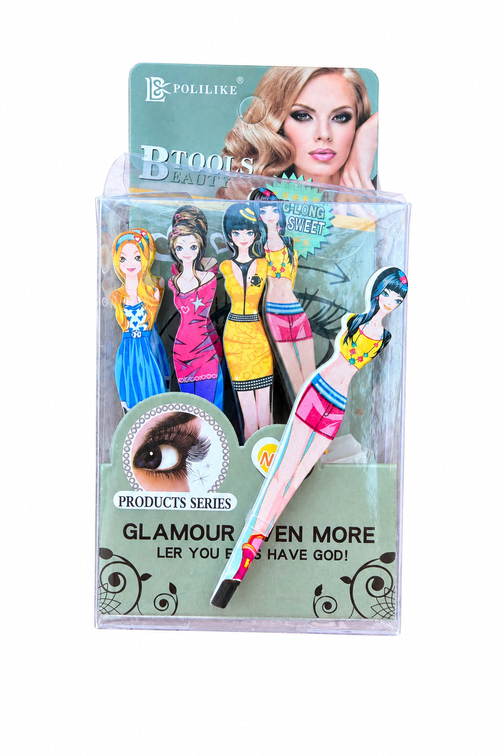 KTZ-10075 Juego de Pinzas Depilatorias de Diseño - Colección Glamour (12 PCS)