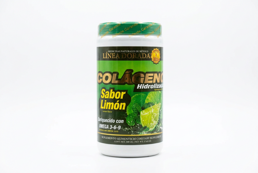 Suplemento Alimenticio Colageno Hidrolizado Enriquecido Con Omega 3-6-9 "Sabor Limon" 500GR"