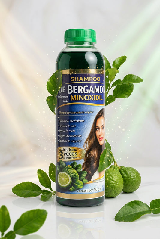 Shampoo De Bergamota Reforzado Con Minoxidil 16oz