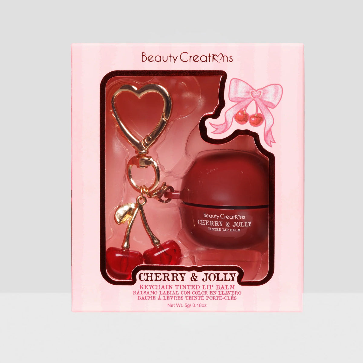 Beauty Creations Xmas 2026 Cherry & Jolly Keychain Tinted Lip Balm (1PCS)