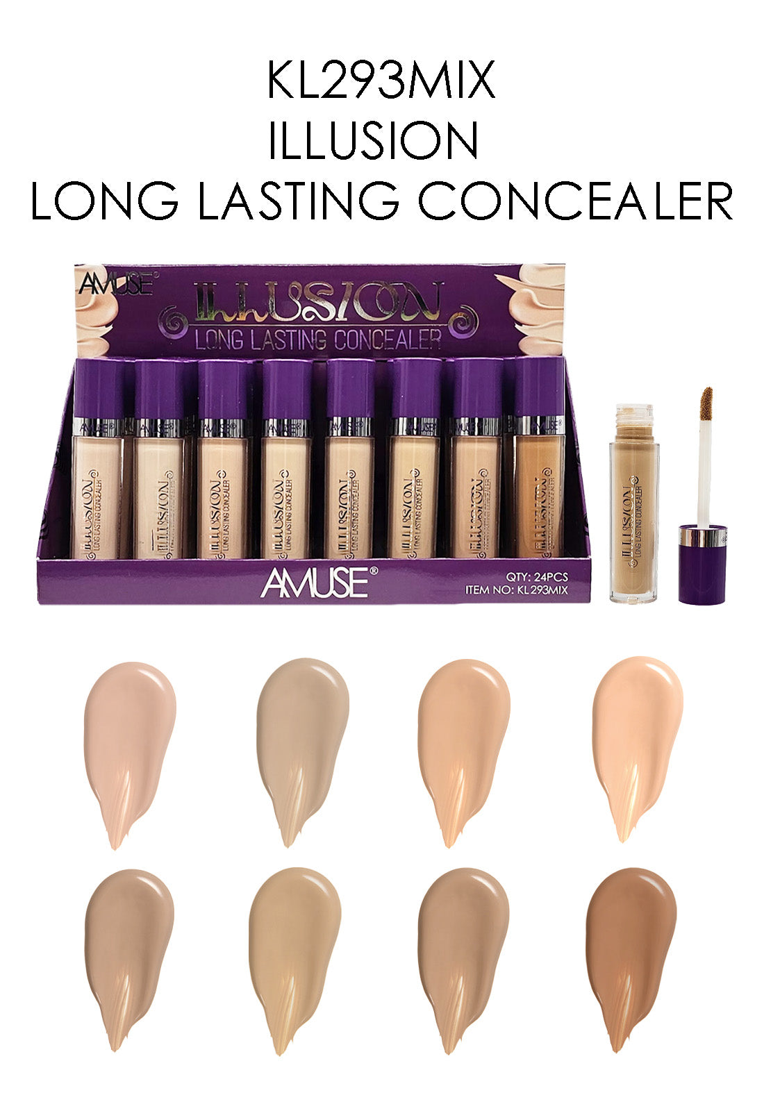 KL293MIX Amuse Illusion Long Lasting Concealer Display