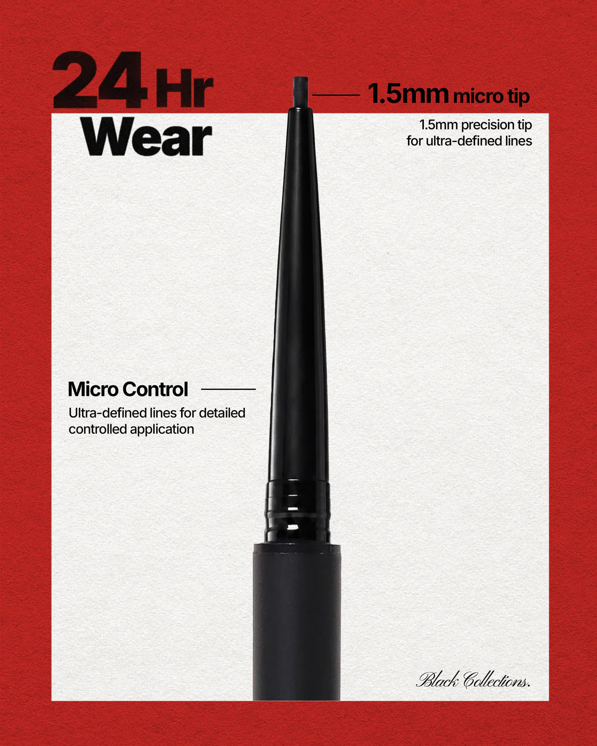 MTL001 Moira 24HR Micro Gel Liner (001, Black) (3PCS SET)