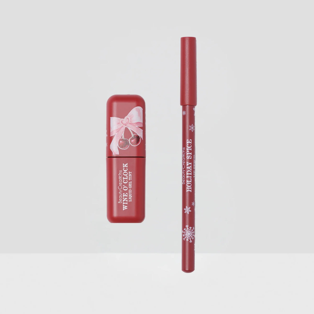 Beauty Creations Xmas 2026 Midnight Kiss Liquid Gel Tint & Wooden Lip Pencil Duo (1PCS)