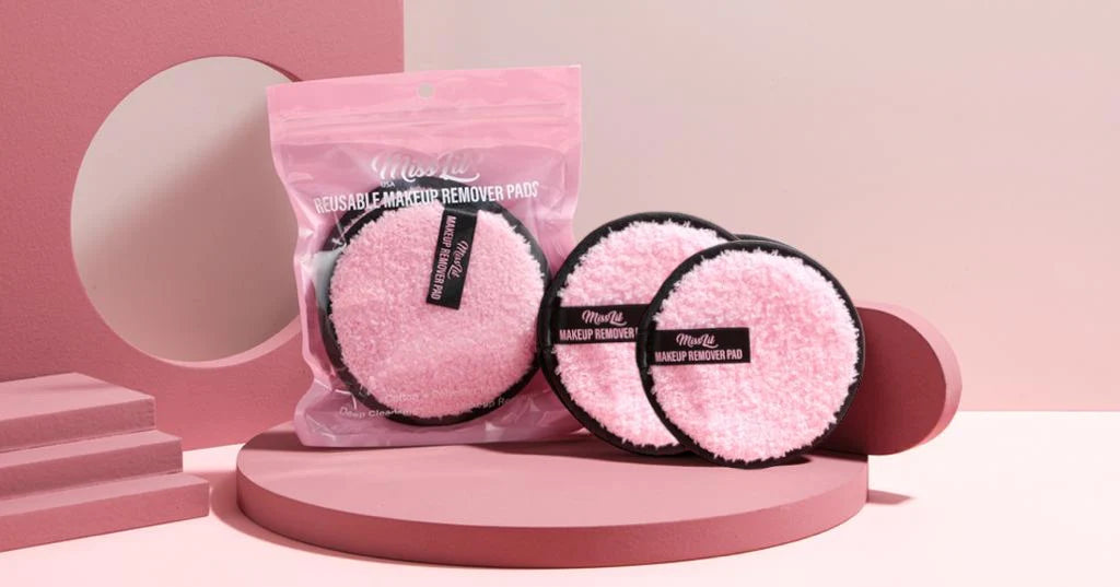 Miss Lil Makeup Remover Pad 3pc Set - All Pink