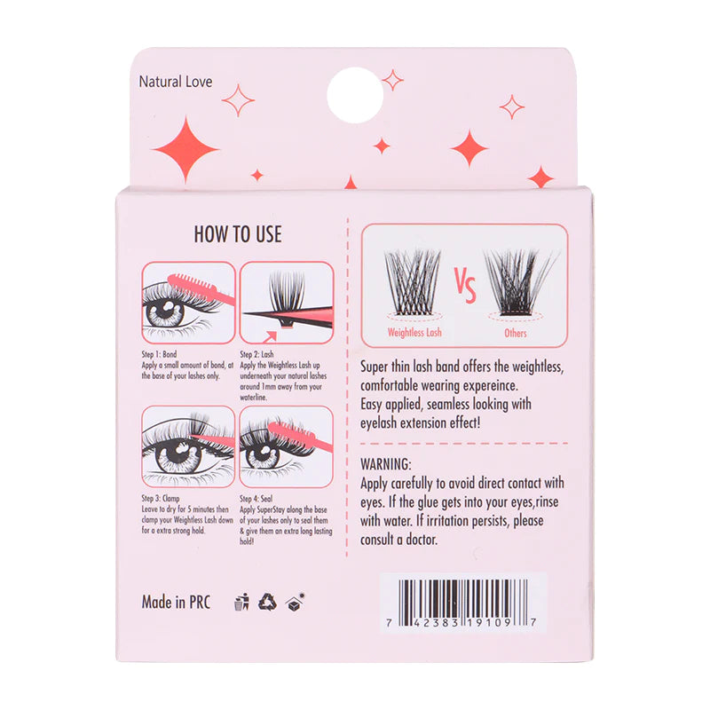 Natural Love Feral Edge Weightless Eyelash Extensions 3pc Set