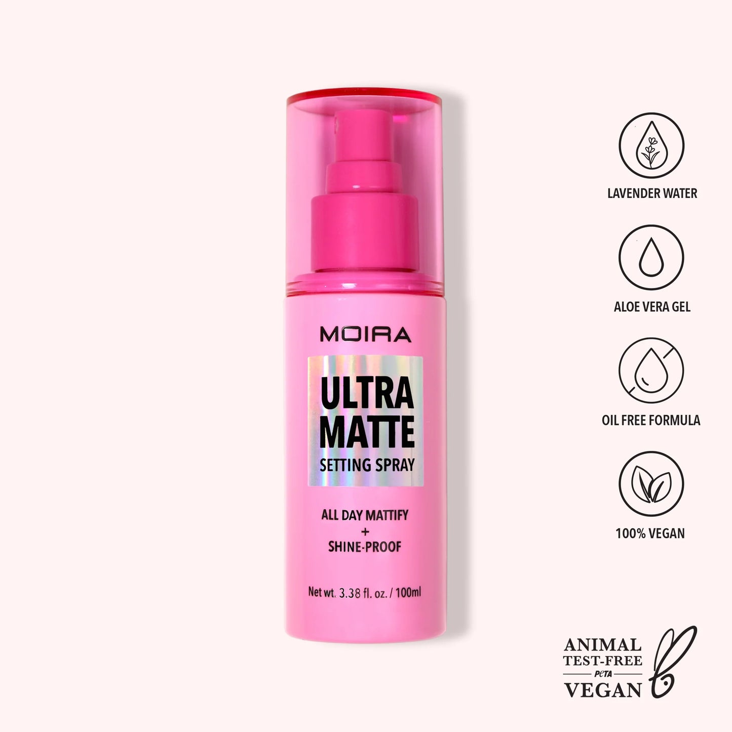 OMS003 Moira Ultra Matte Setting Spray 3pc Set