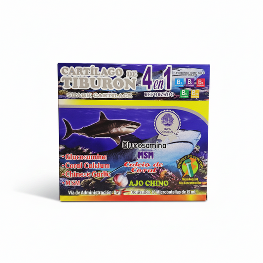 Suplemento Alimenticio "Cartilago De Tiburon 4 En 1" 25ML