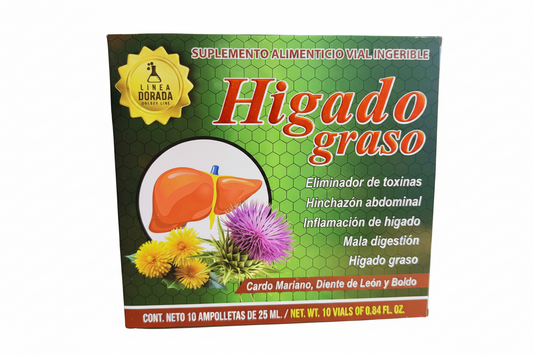 Suplemento Alimenticio Ampolletas " Higado Graso" 25ML