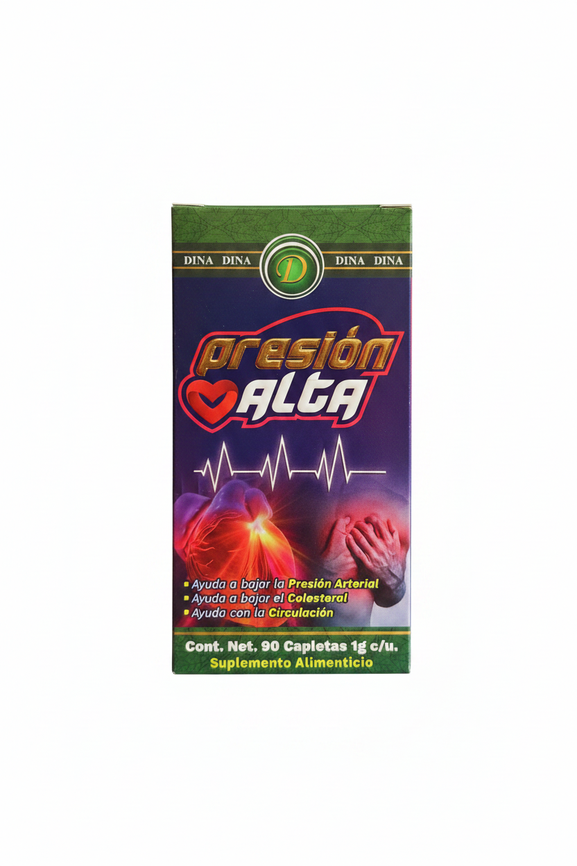 Suplemento Alimenticio "Presion Alta" 90 Capletas De 1G C/U