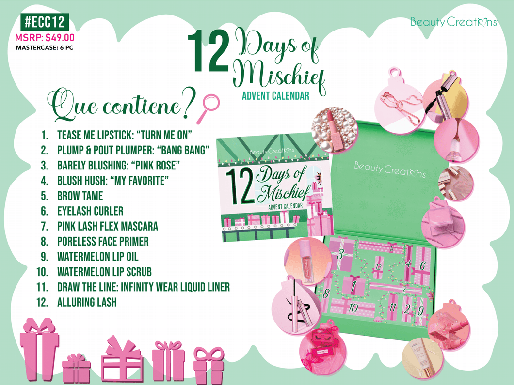 #ECC12 Beauty Creations 12 Days of Mischief Advent Calender