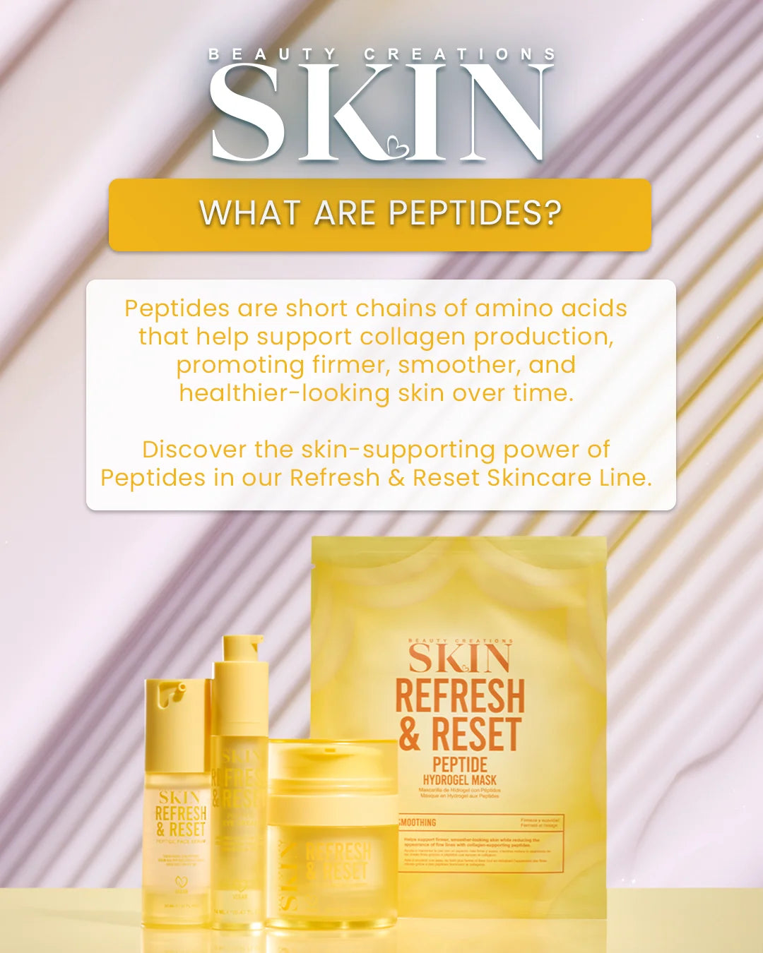 SK-RREC Beauty Creations Refresh & Reset Peptide Eye Cream 14ML (1PCS)