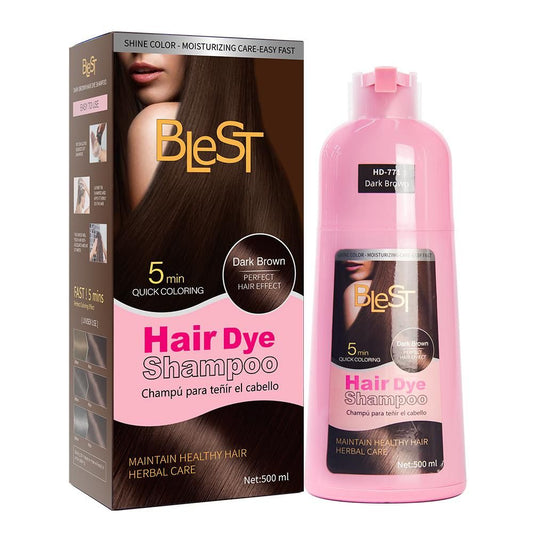 HD-771 BLeST Dark Brown Hair Dye Shampoo 500ml