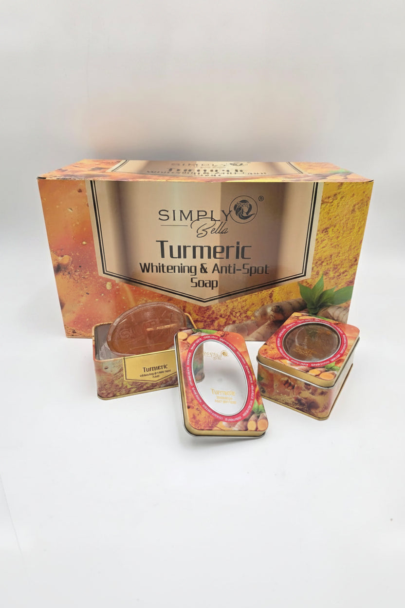 SIM070 Simply Bella Bar Soap Whitening & Anti-Spot  "Turmeric" With Gift Box