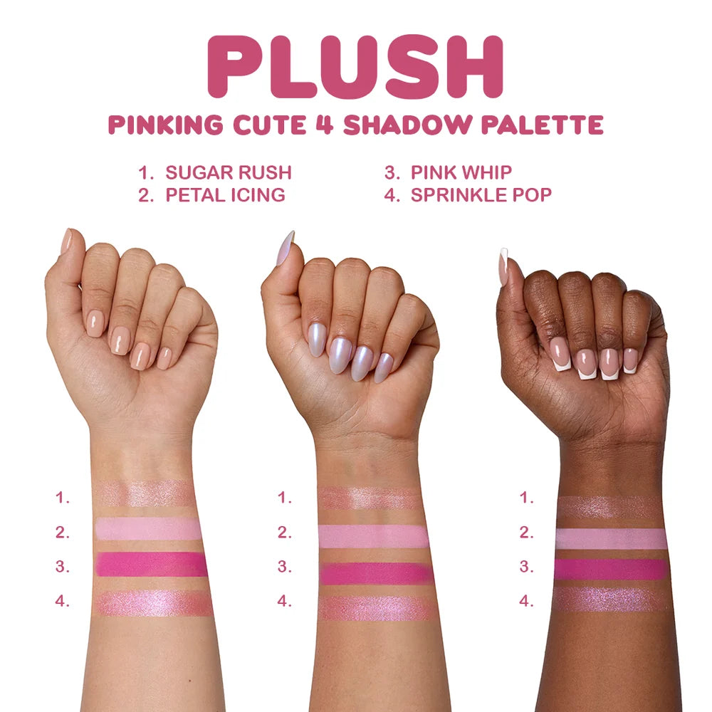 Beauty Creations Plush 4 Color Palette (Pinking Cute) 1PCS